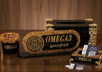 طقم مكتب ريزن مخصص بشعار الشركة