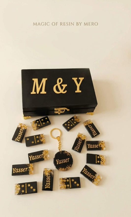 طقم دومينو ريزن فاخر – Handmade Luxury Piece
