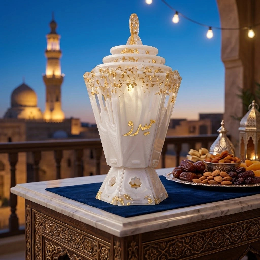 فانوس رمضان السداسي من الريزن 💚🌙